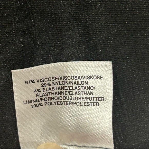 Anne Klein Black Sleeveless Sheath Dress | Size 6 | Classic Work Cocktail - Picture 6 of 6